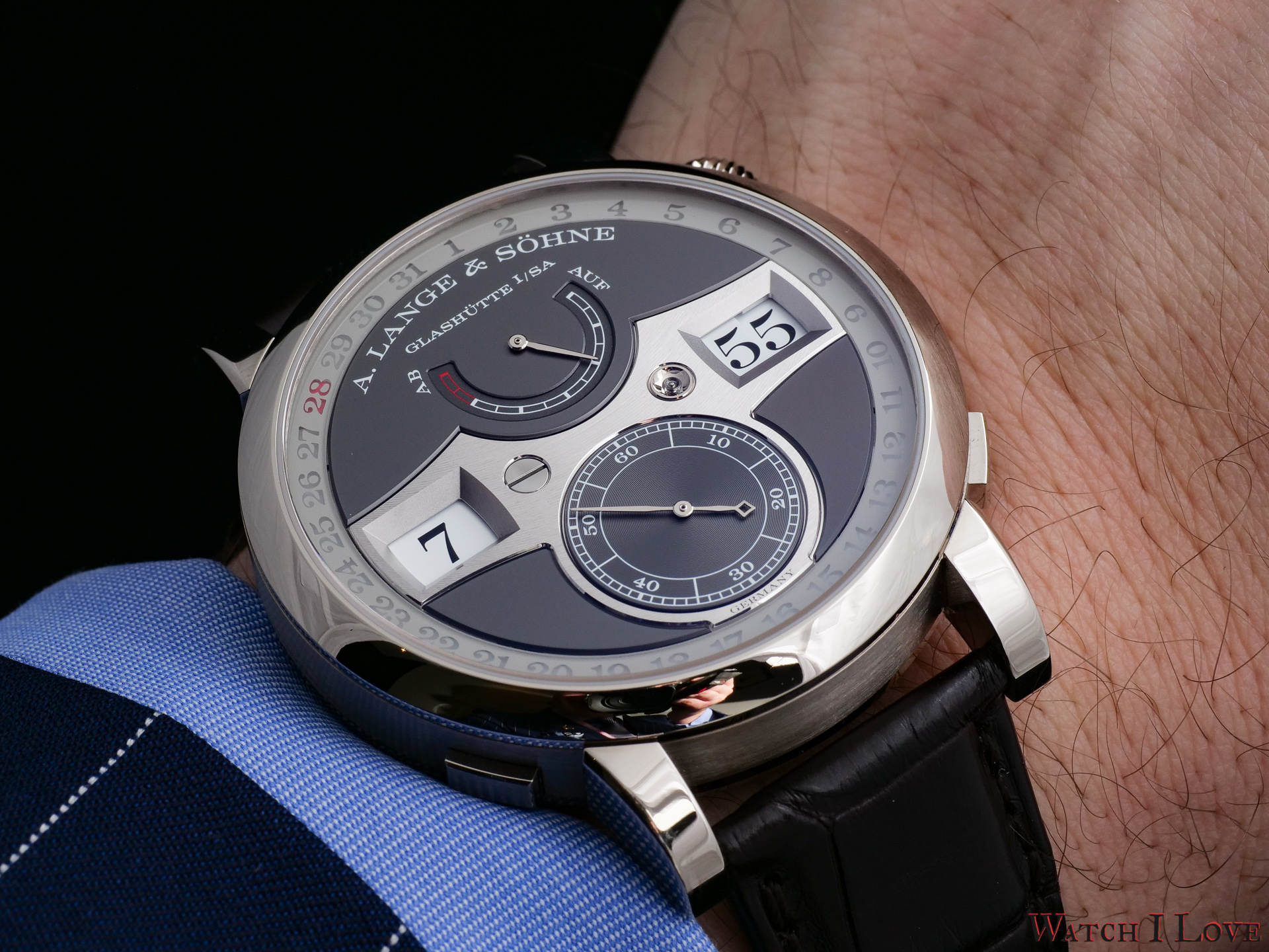 Review A. Lange Sohne Zeitwerk Date Watch I Love