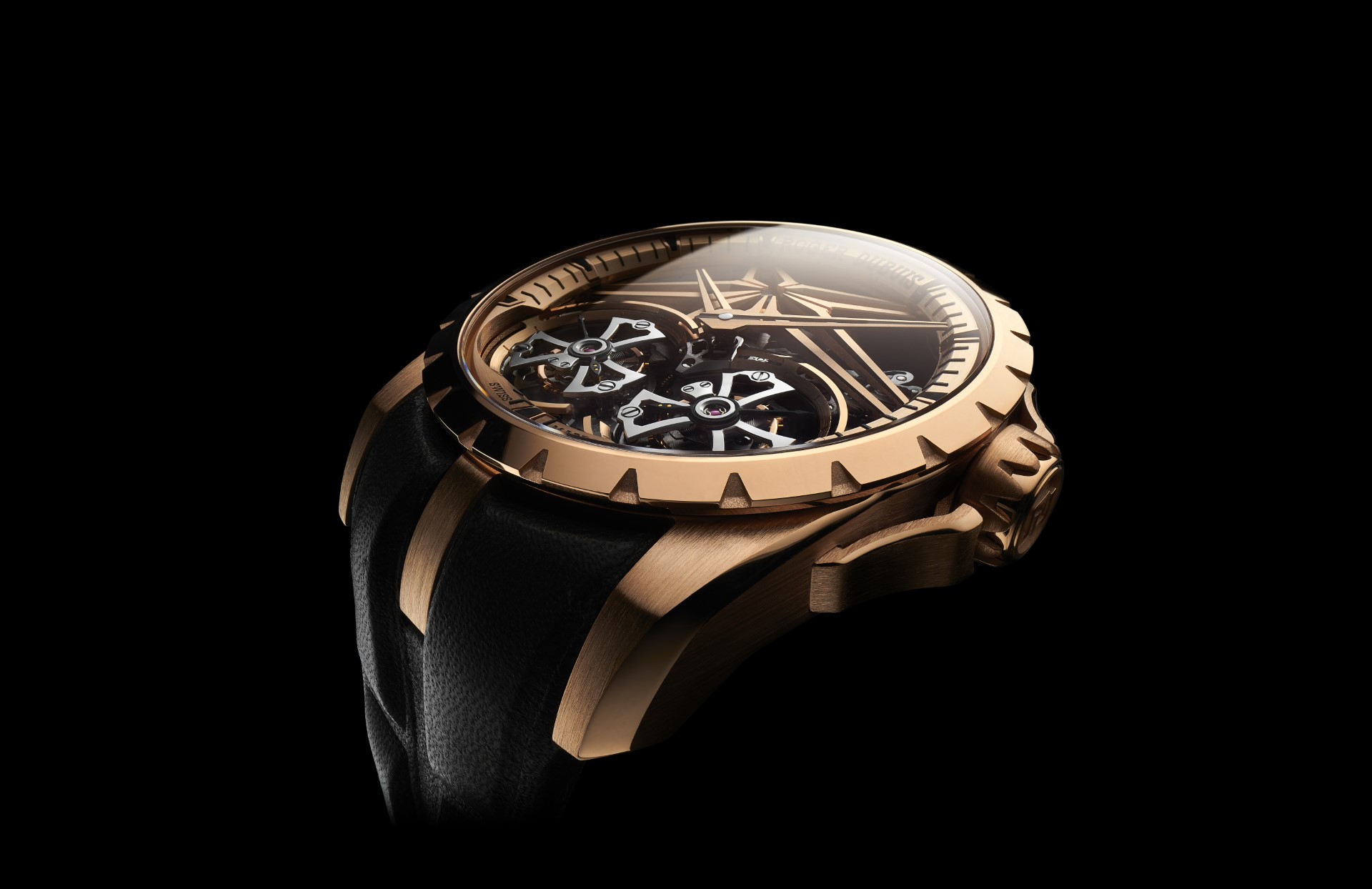 Excalibur double flying discount tourbillon