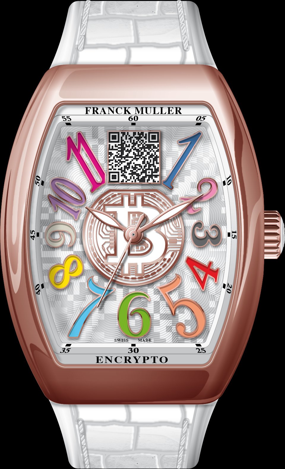 Franck Muller Centurion Gold Encrypto Watch I Love