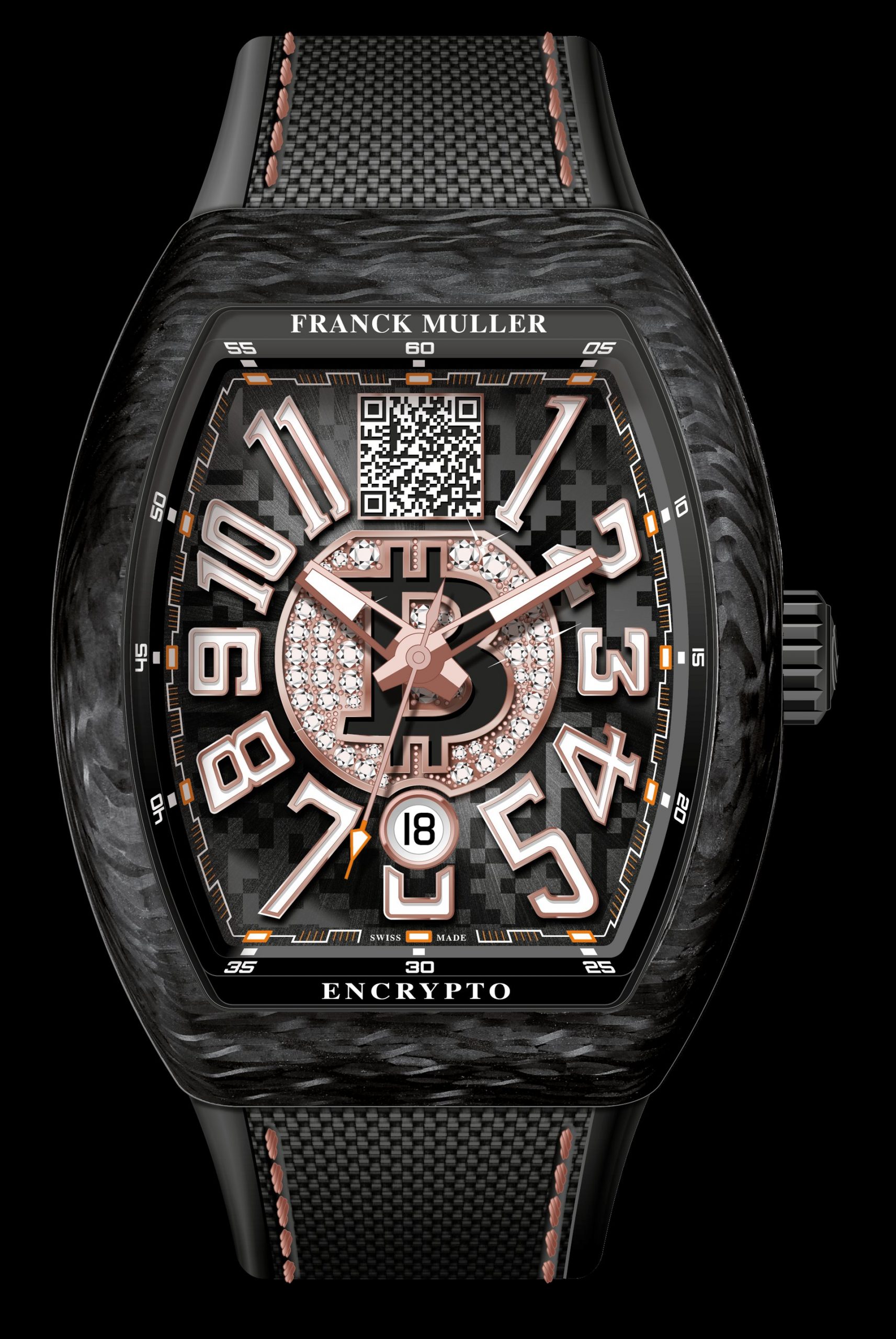 Franck Muller Centurion Gold Encrypto Watch I Love