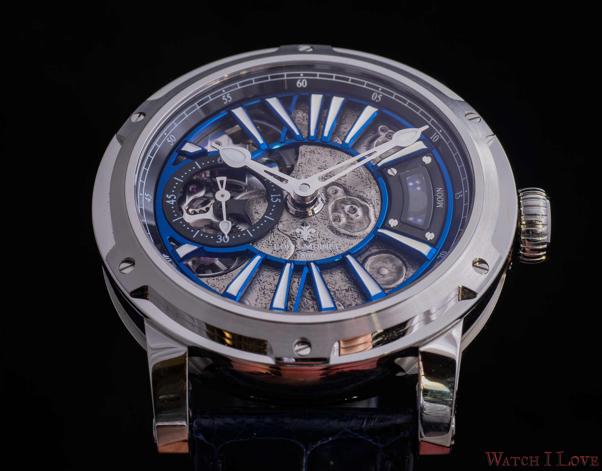 Louis Moinet LM-45.10B.MO Moon Stainless Steel Limited Edition - Exquisite  Timepieces