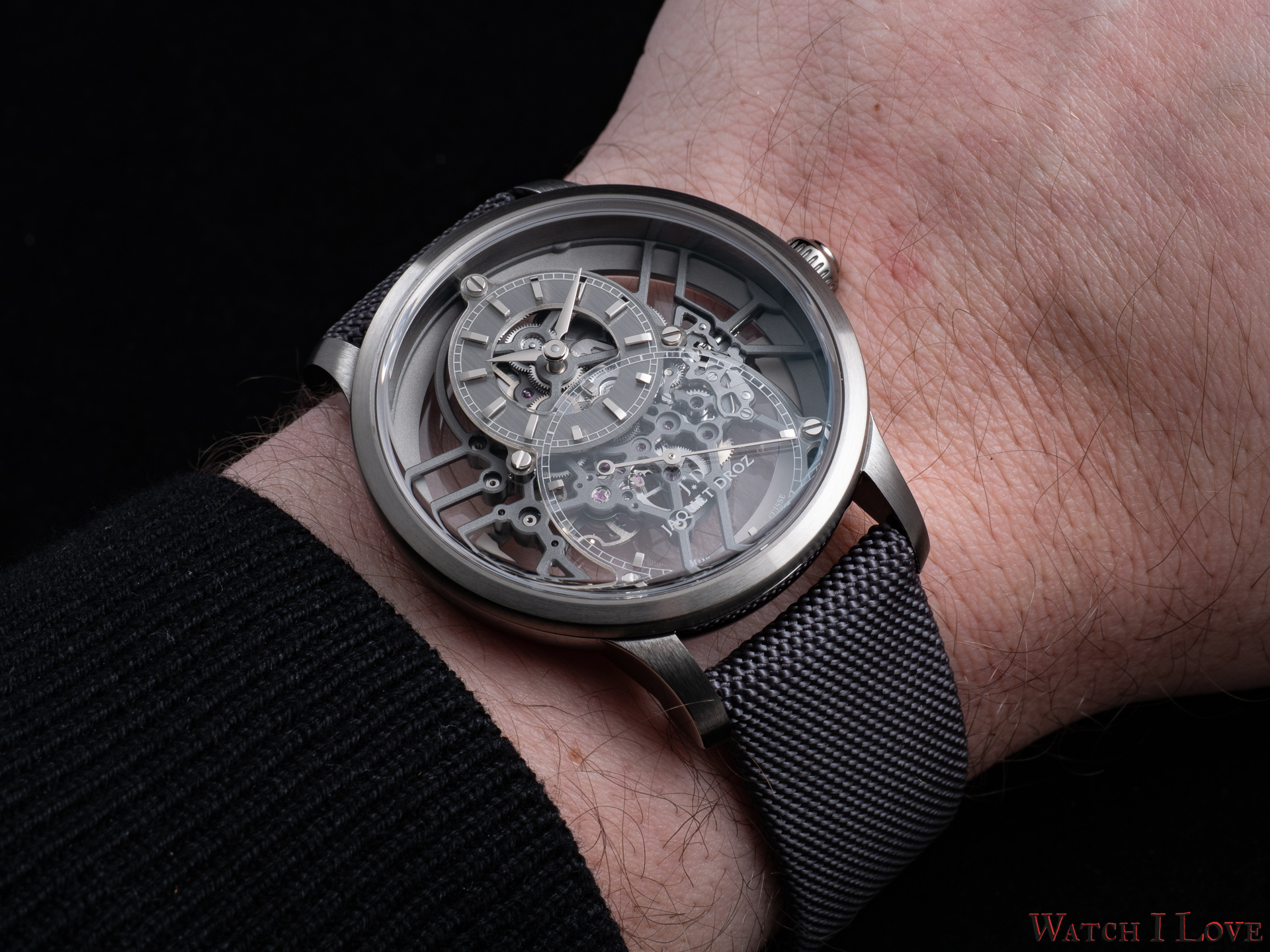 Hands on Jaquet Droz Grande Seconde Skelet One Plasma Ceramic