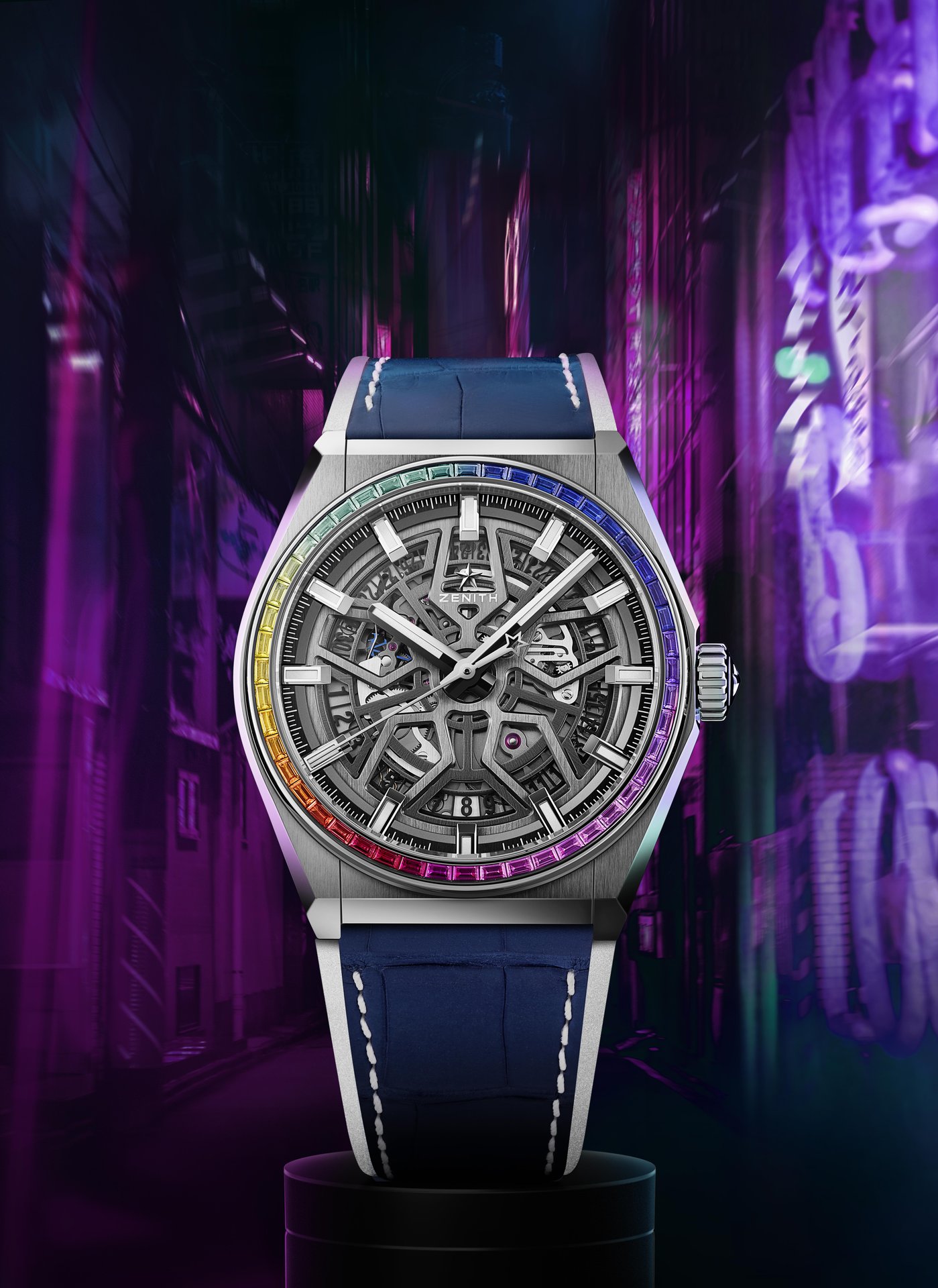 Introducing The Rainbow-Themed Zenith Defy Chroma II In Black or