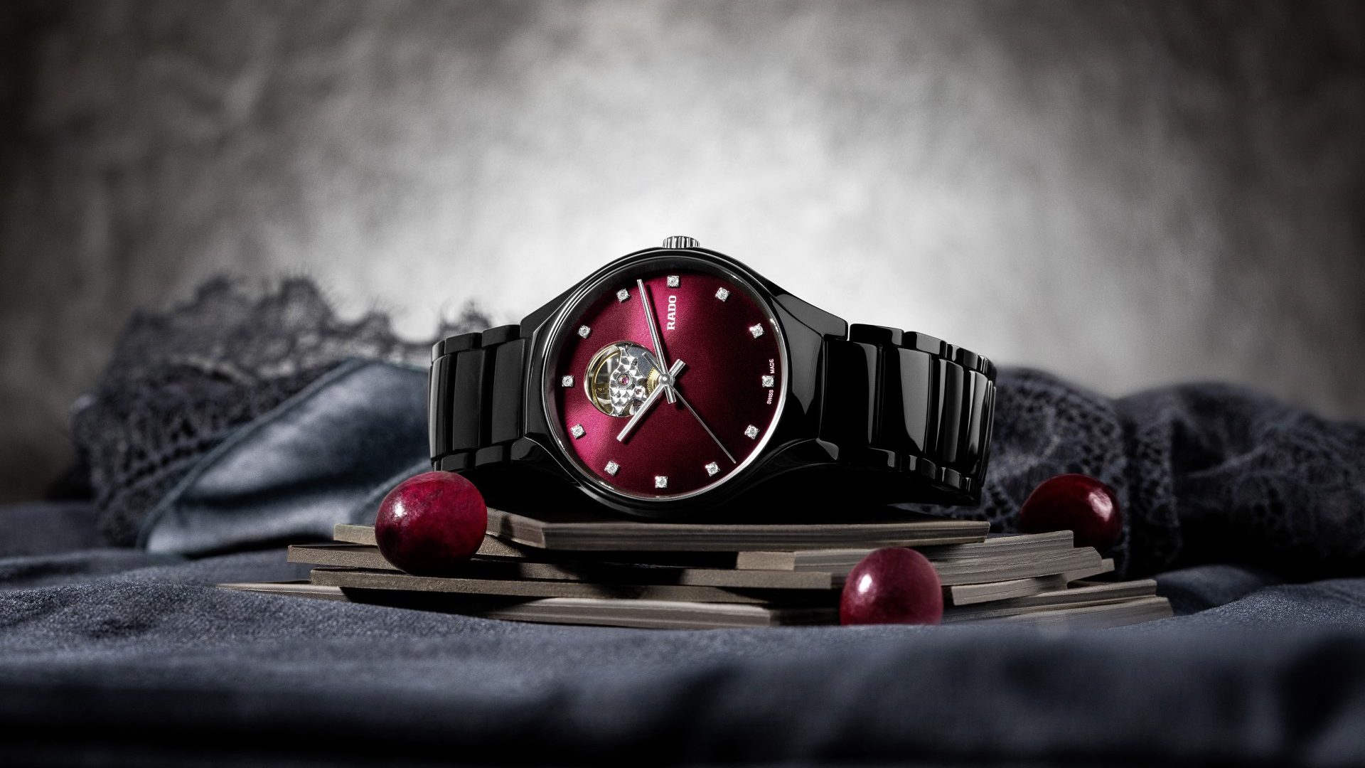 A declaration of love in black and red Rado True Secret Watch I Love