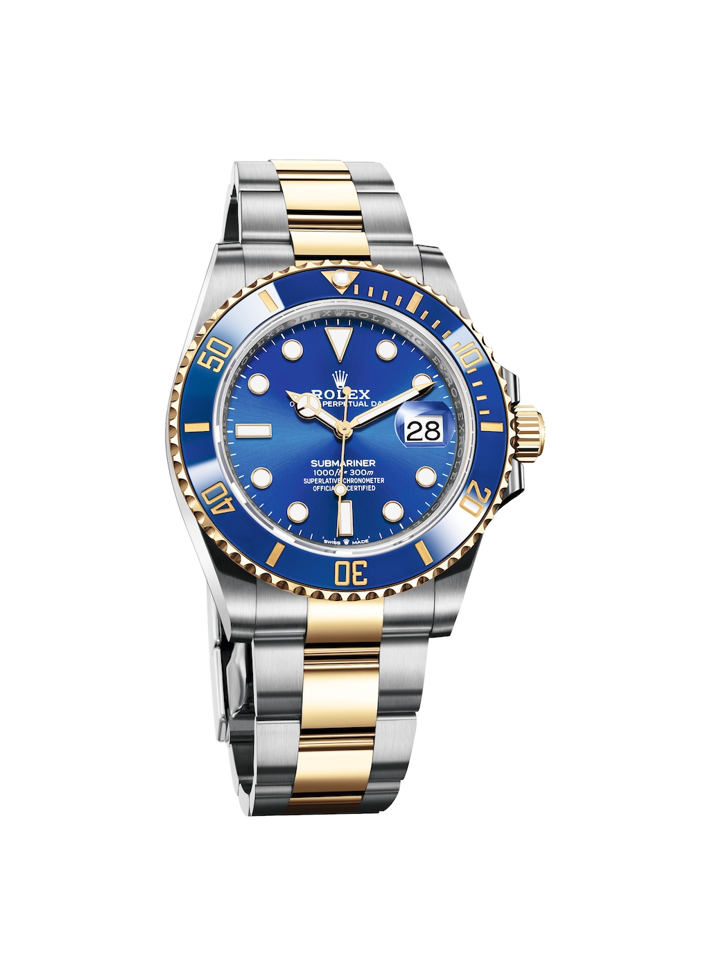 rolex oyster perpetual date submariner blue