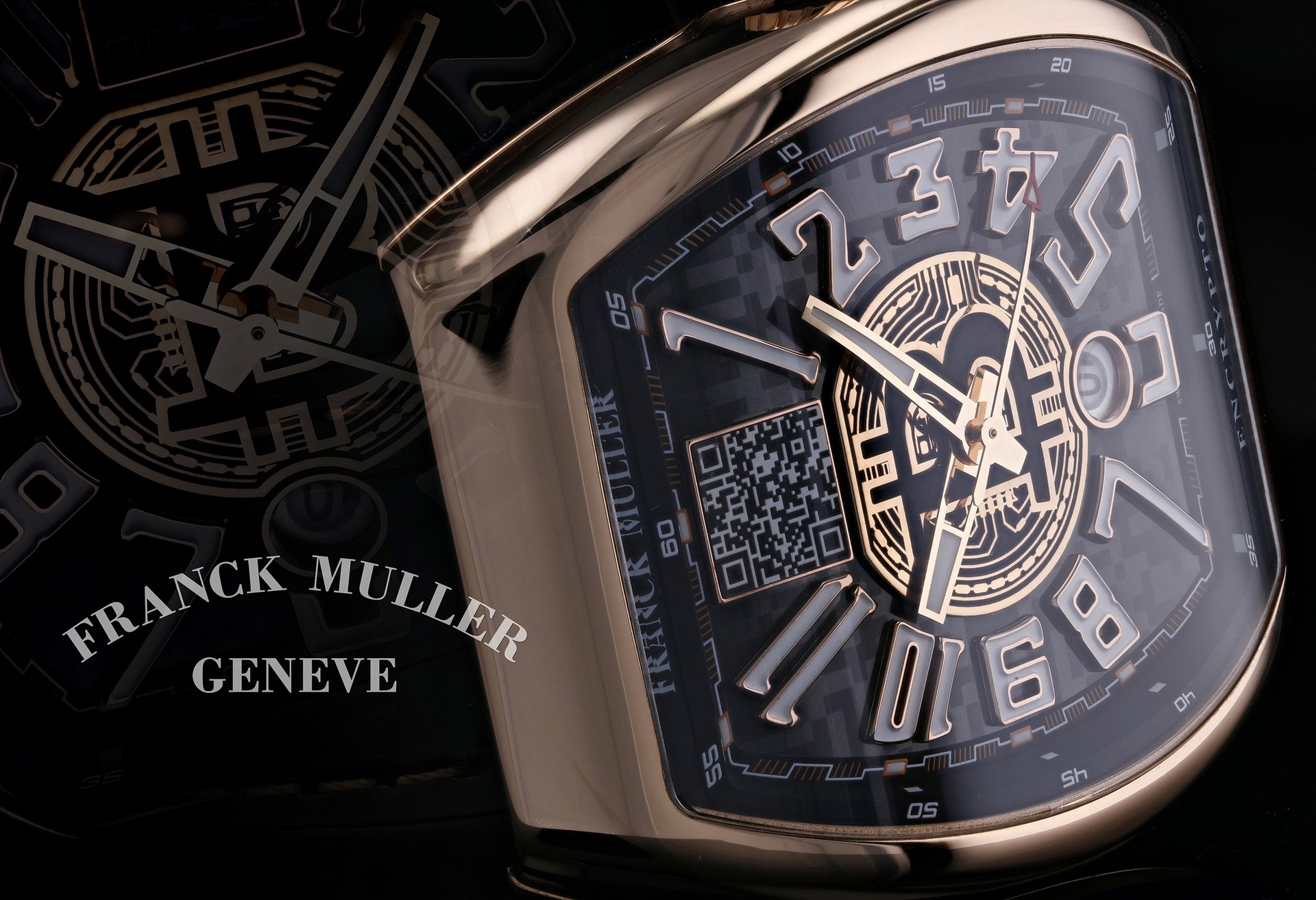 Franck Muller Centurion Gold Encrypto Watch I Love