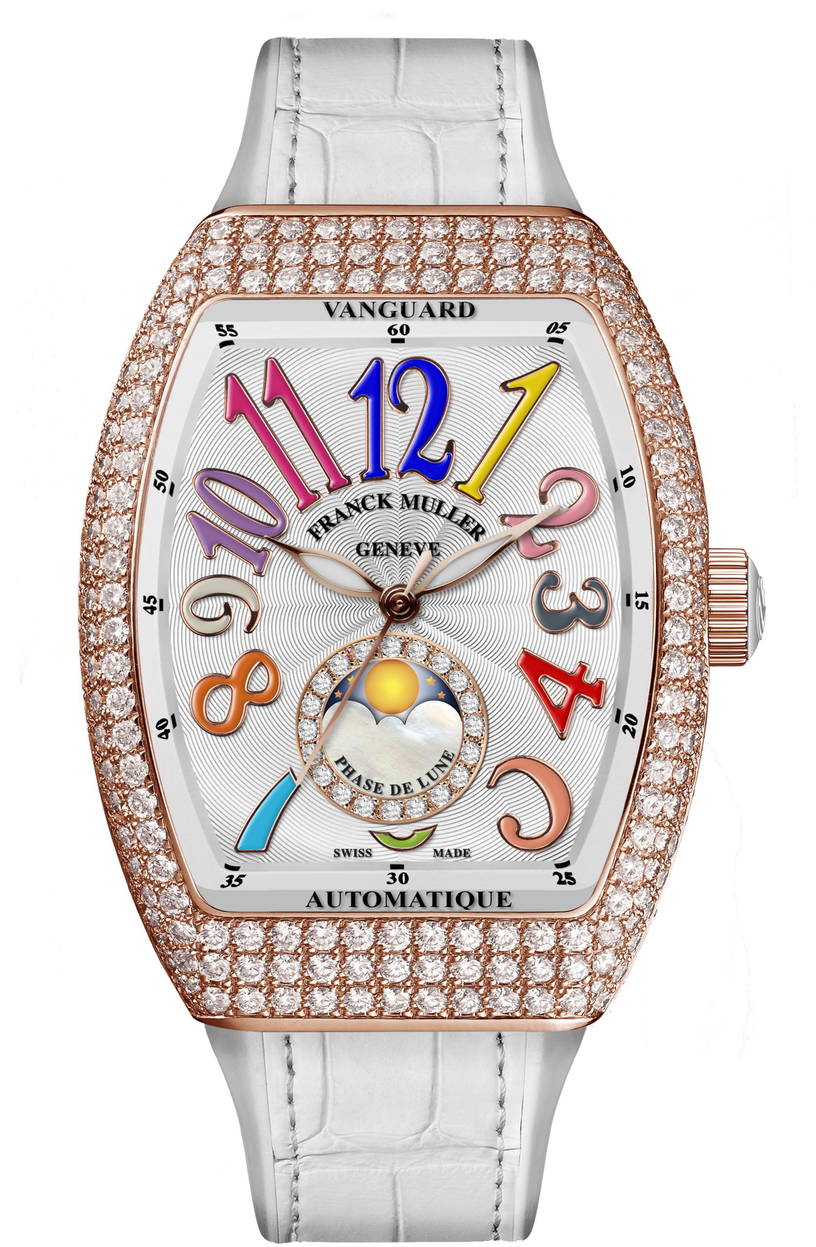 Franck Muller Vanguard Lady Moonphase Watch I Love