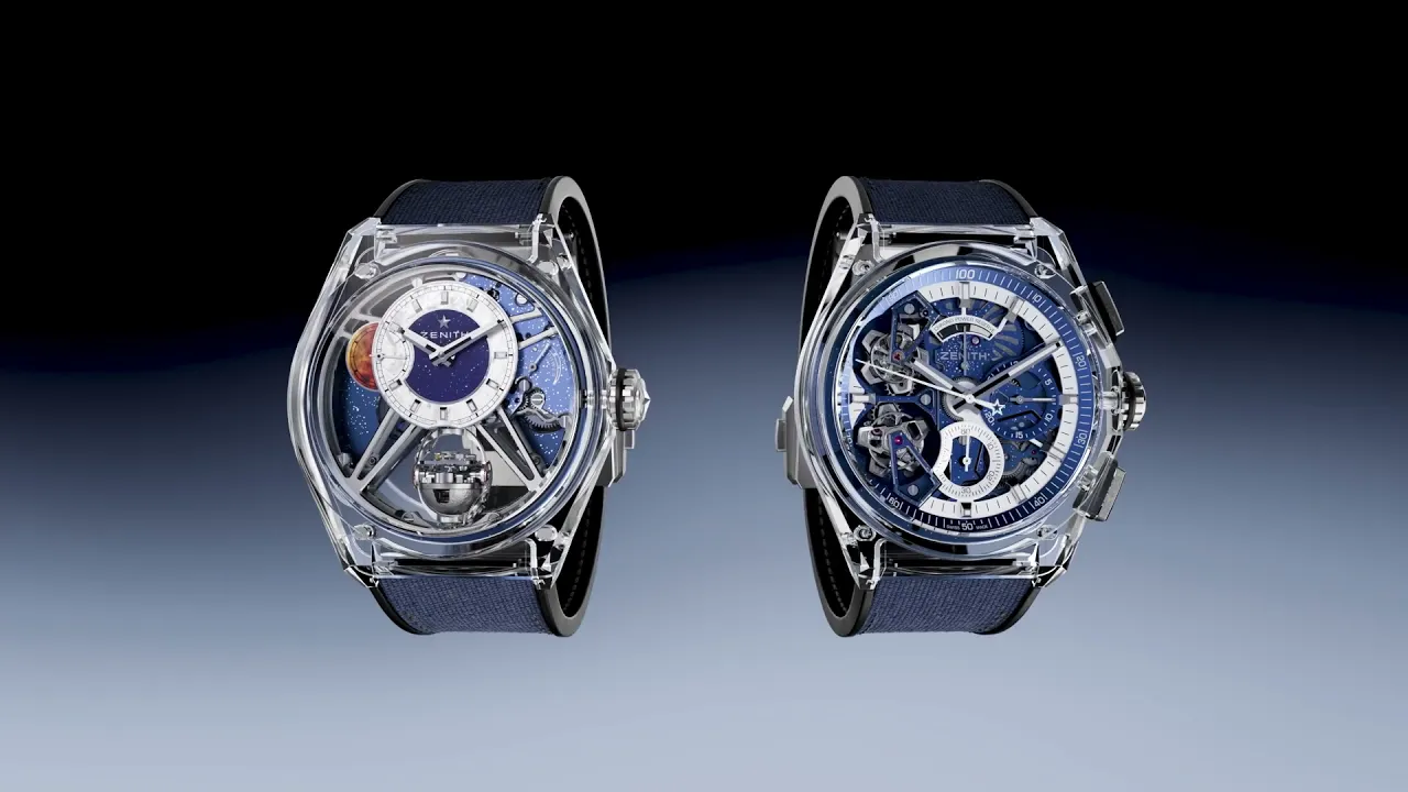 Zenith Defy Zero-G and Defy Double Tourbillon in transparent
