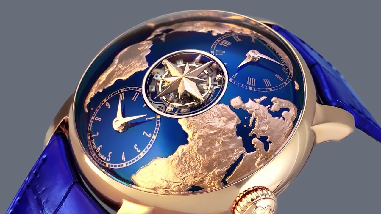 2タイプ セット【BOUNDLESS】Tourbillon 　to go Jacob & Co. Unveils The World Is Yours Dual Time Zone