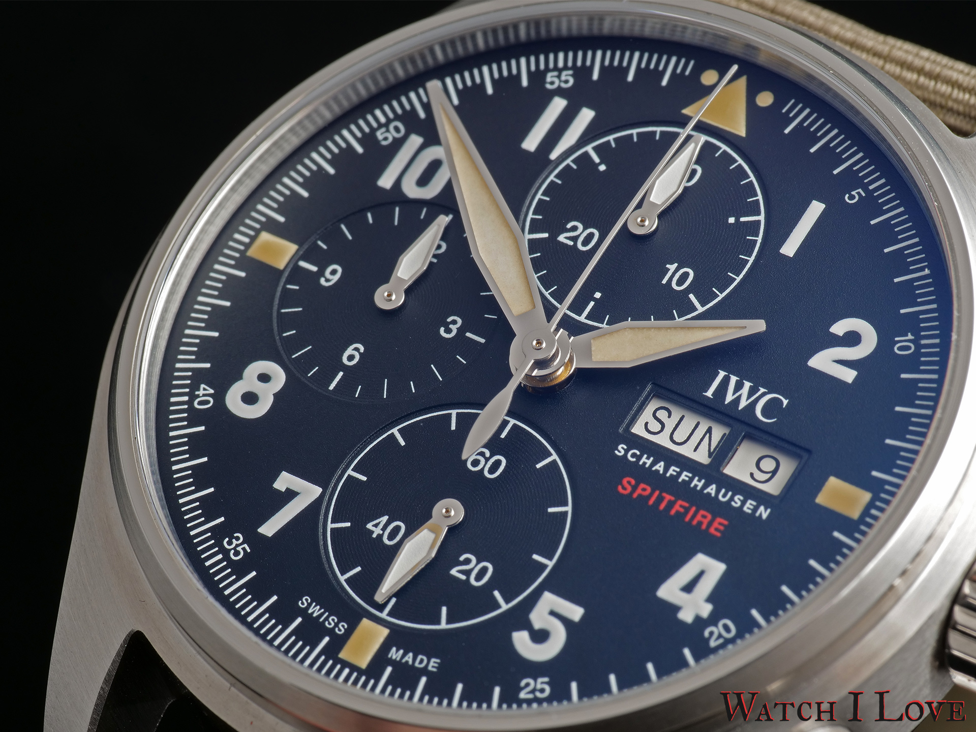 IWC Pilot’s Watch Chronograph Spitfire Ref. IW387901 dial