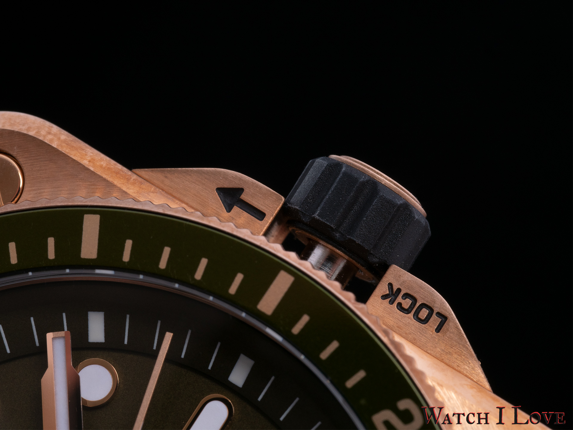 The crown protection bumps are mounted using screws.