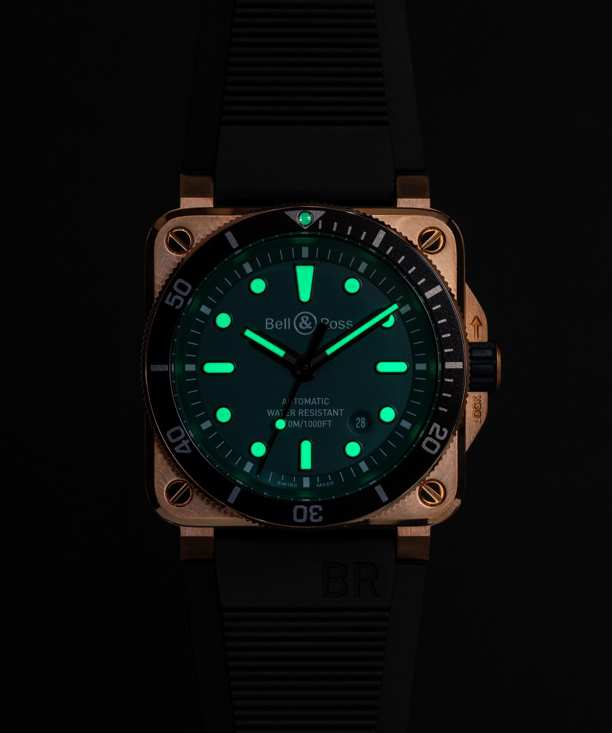 Bell & Ross BR 03-92 Diver Black and Green Bronze
