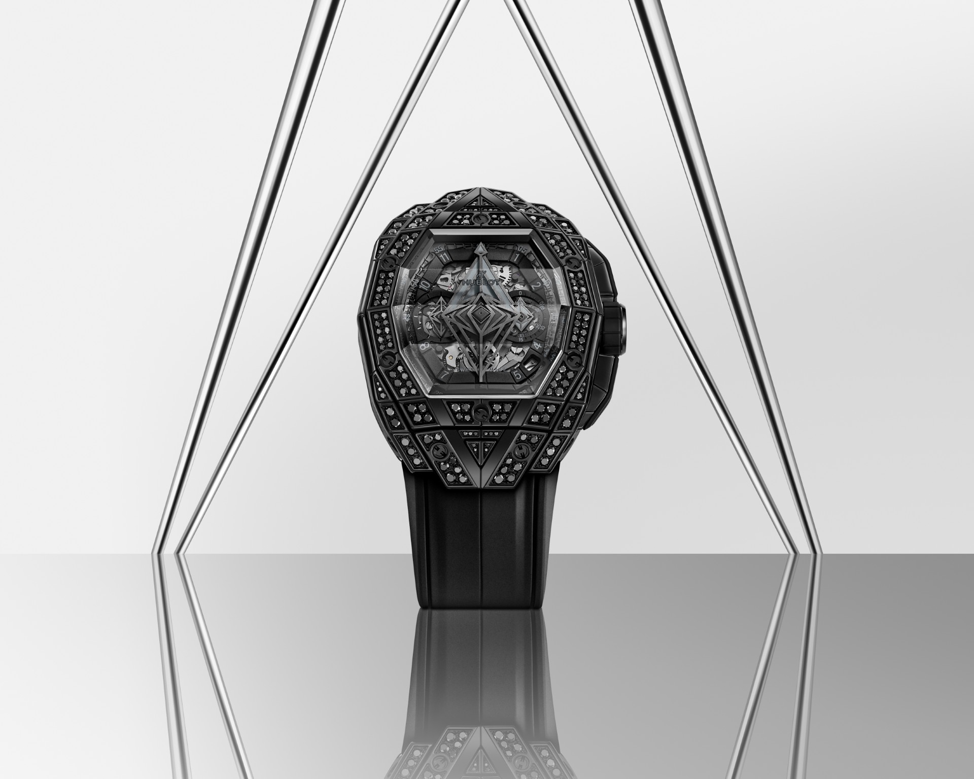 Hublot Spirit of Big Bang Sang Bleu All Black Pavé - Watch I Love