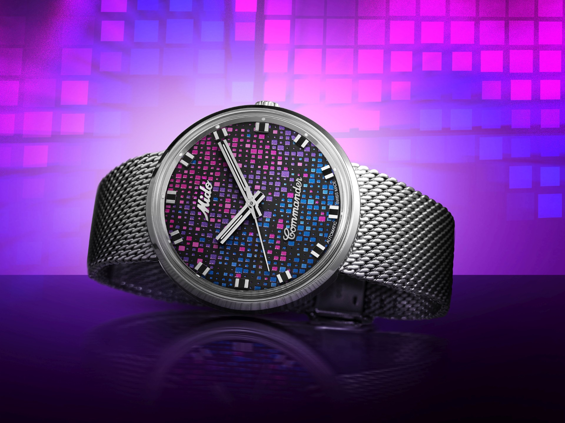 メナード MIDO Commander 1959 Pixel Design and Features - Watch I Love