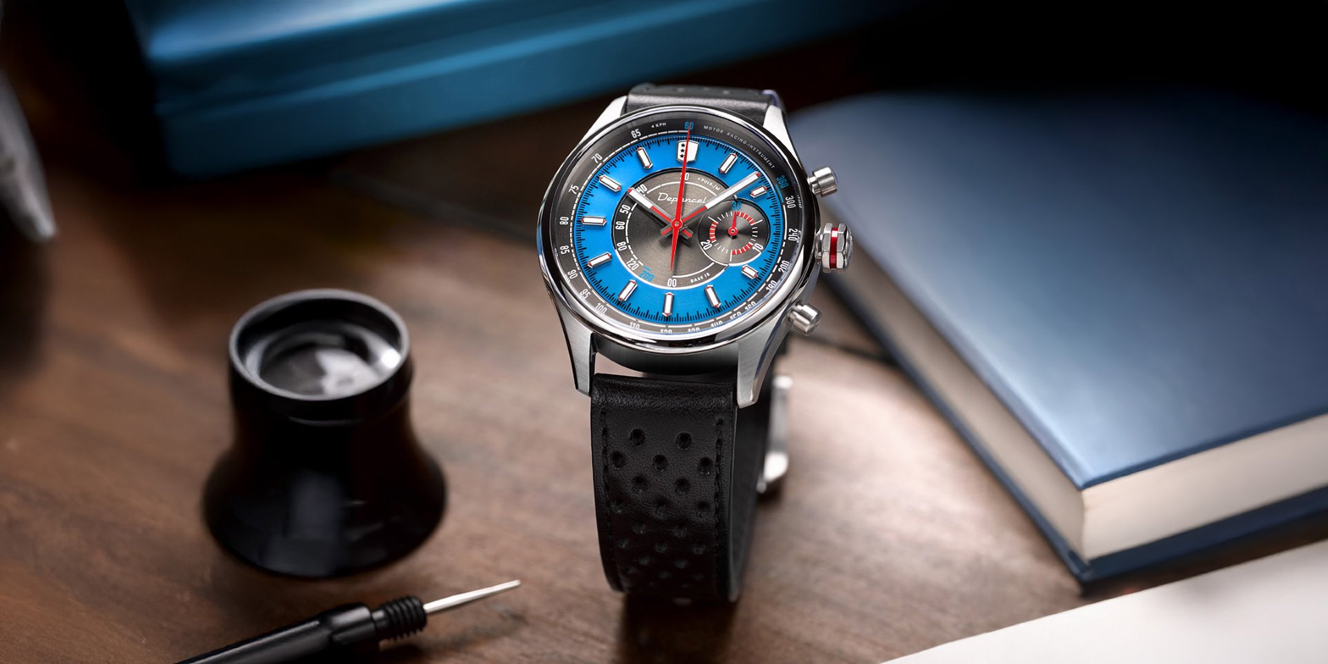 Depancel Allure Valjoux 92 Bleu de France Limited Edition - Watch
