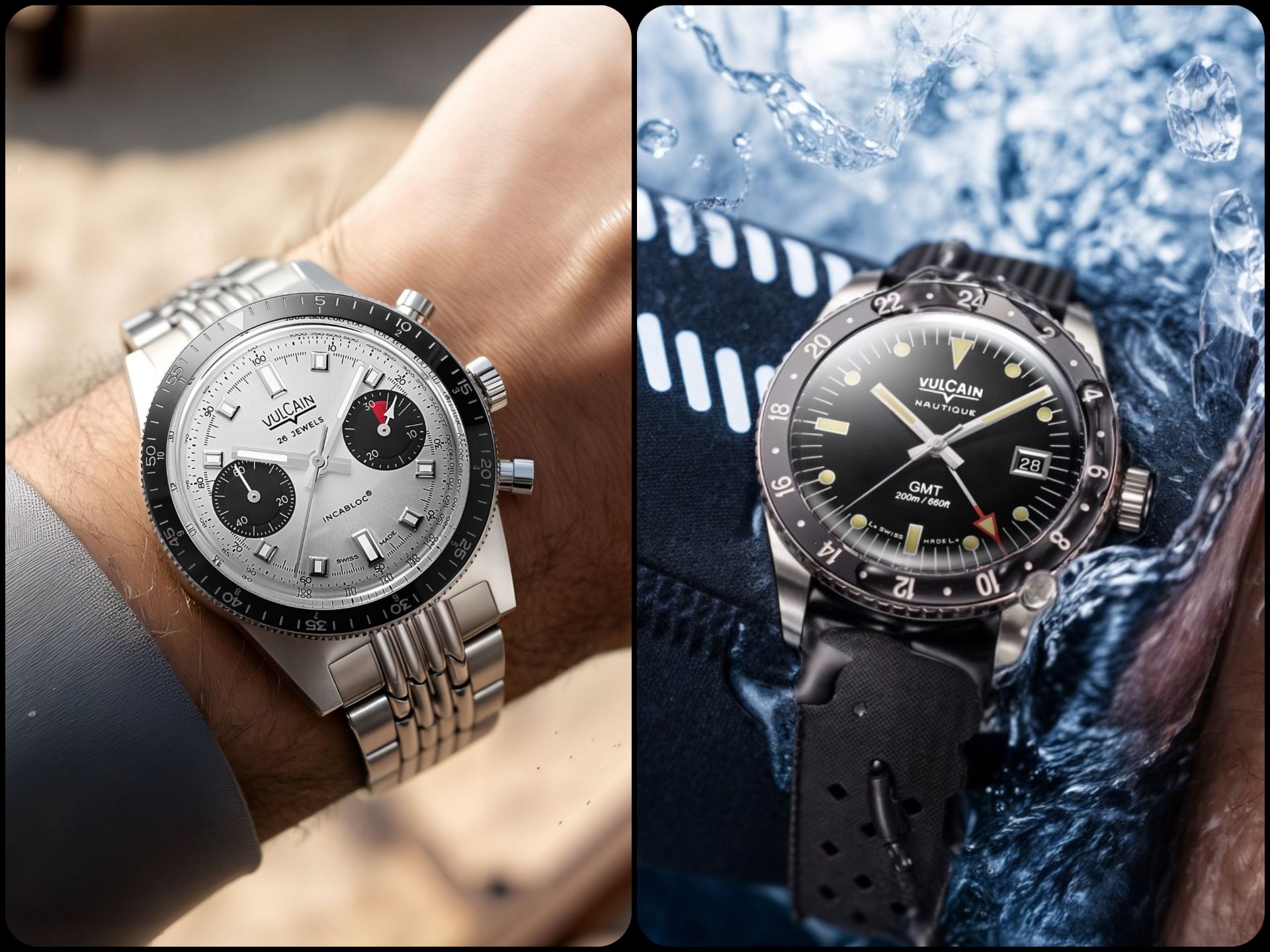 Vulcain Skindiver Chronograph & Skindiver Nautique GMT Overview