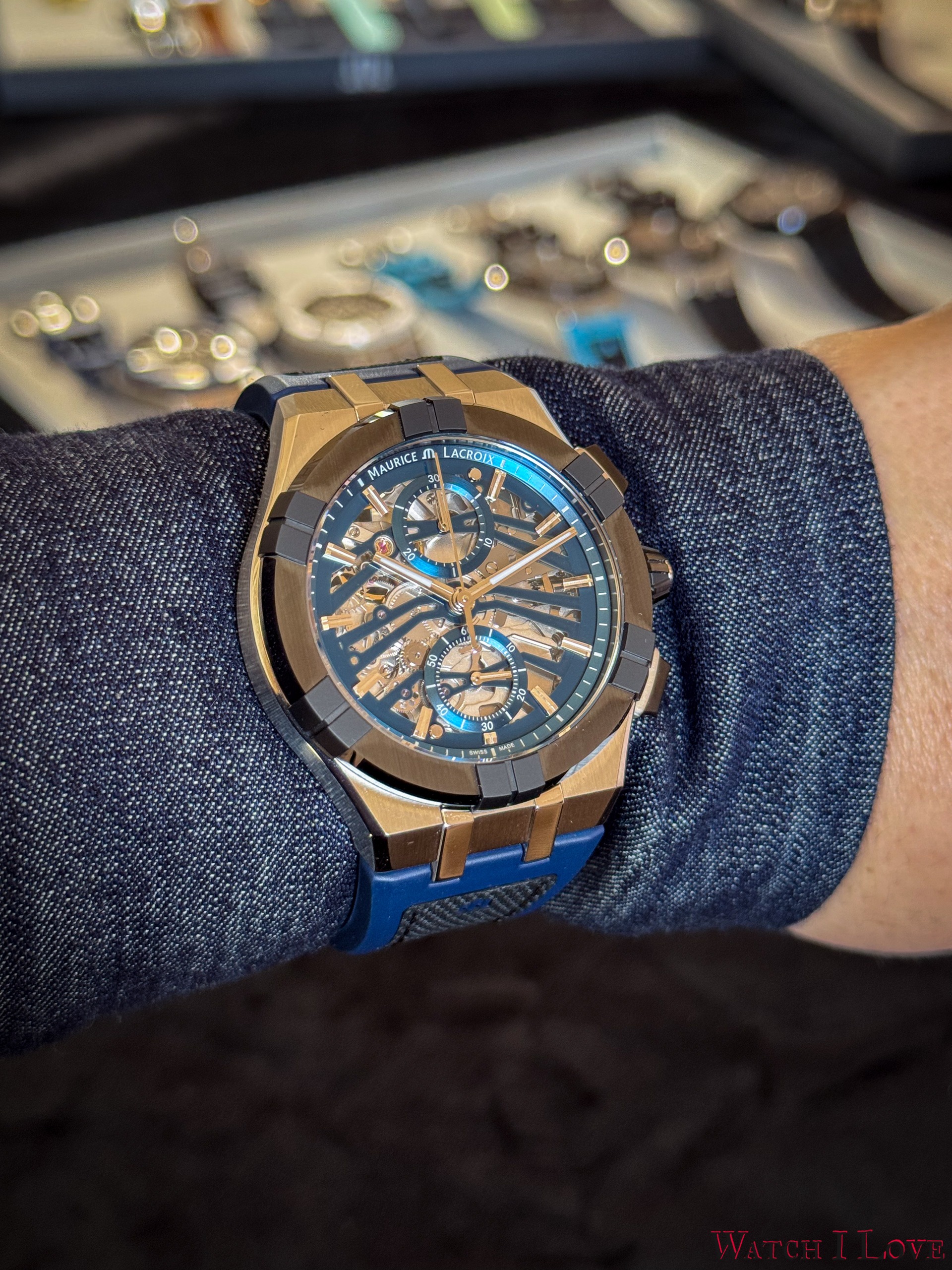 Maurice Lacroix AIKONIC Automatic Chronograph Skeleton Details