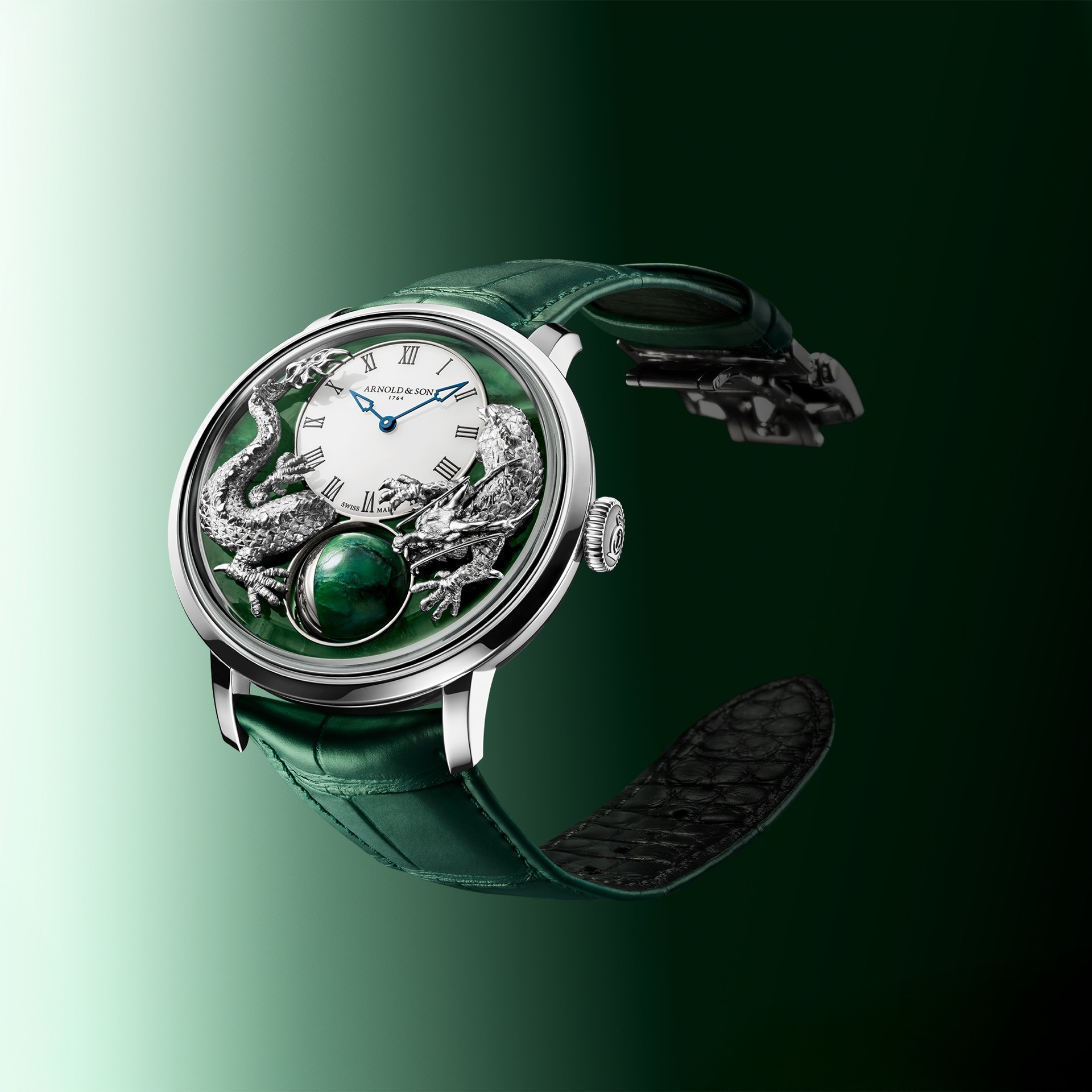 Arnold & Son Luna Magna Platinum Dragon Verdite