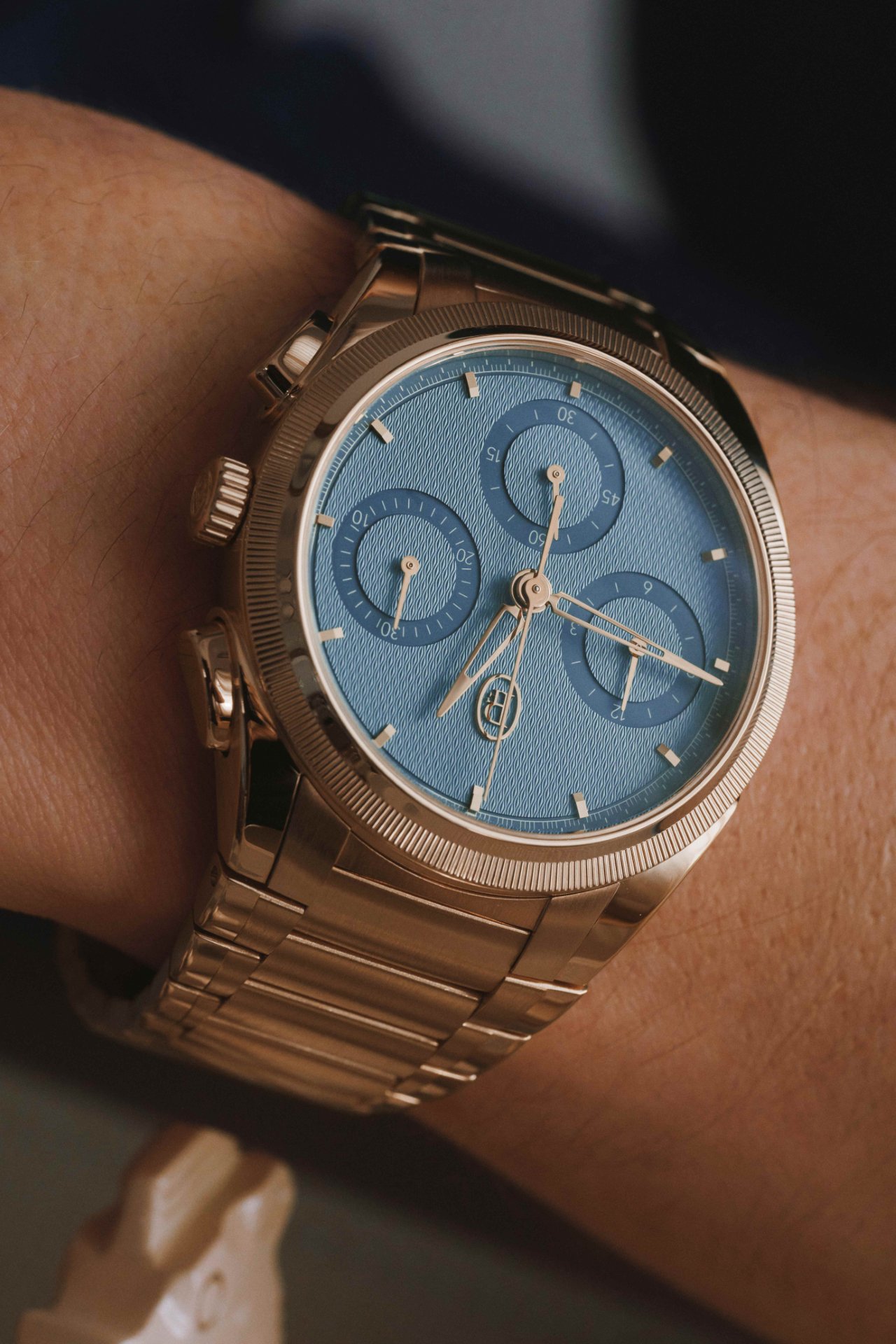 Parmigiani Fleurier Tonda PF Chronograph 40mm Rose Gold Mineral Blue