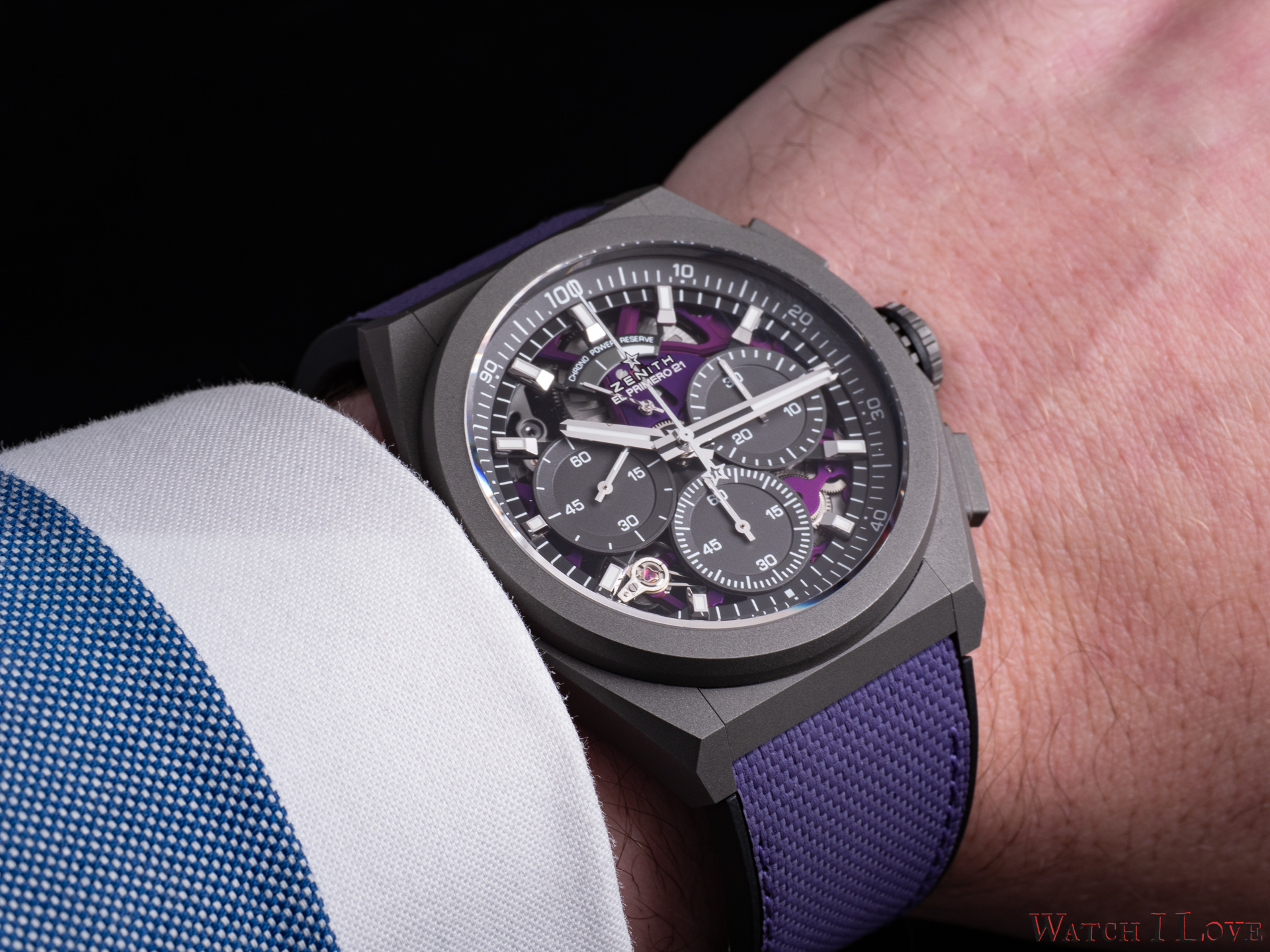 Zenith purple watch sale